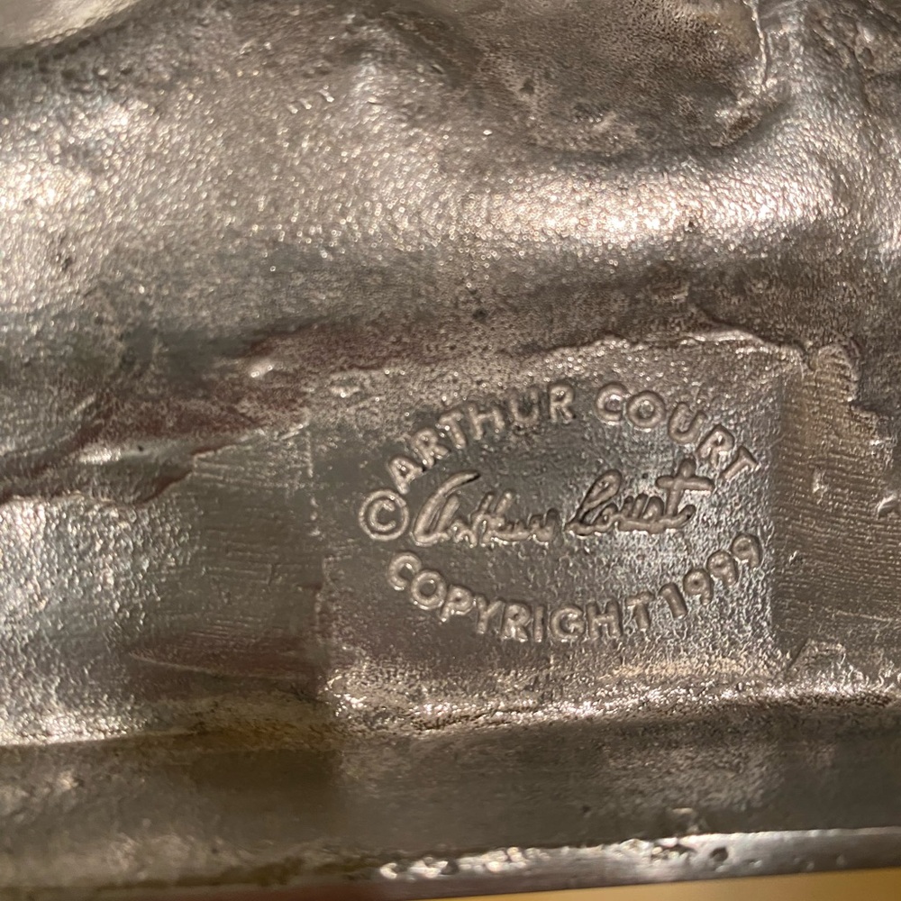 Arthur Court Silver Rabbit Vanity Tray - Picture 2 of 4